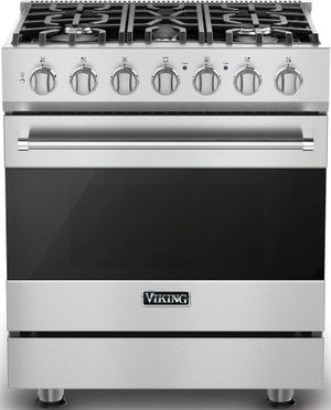 Viking® 3 Series 30" Stainless Steel Freestanding Gas Range