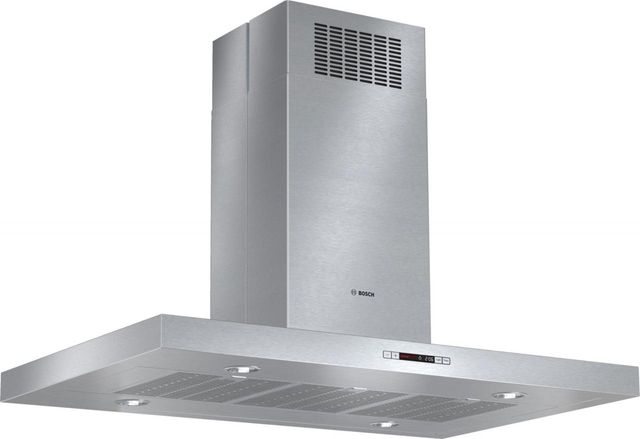 front view of the Bosch® 800 Series 42" Stainless Steel Box Canopy Island Hood