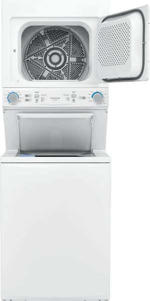Frigidaire 3.9 Cu. Ft. Washer, 5.6 Cu. Ft. Dryer White Electric Stack Laundry