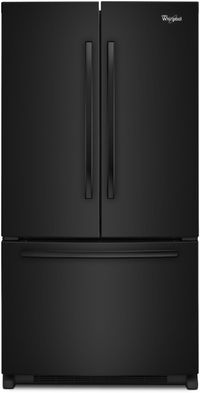 Whirlpool French door refrigerator in black finish