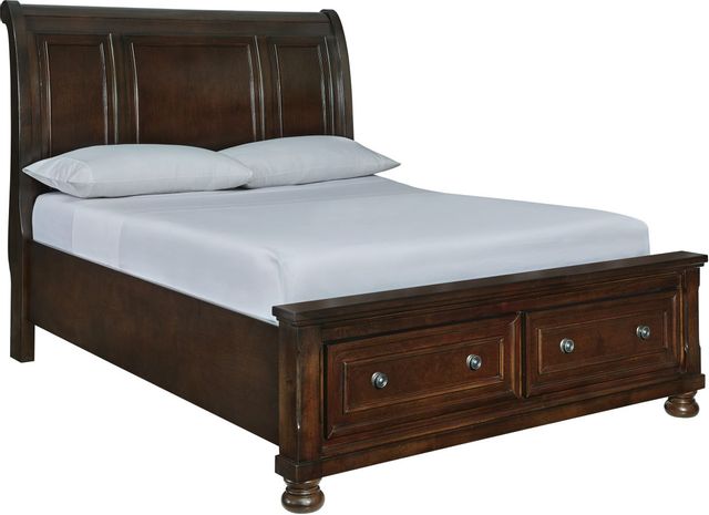 Rustic Brown sleighbed