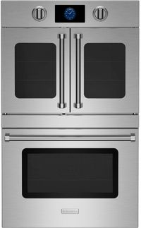 front view of the BlueStar® 30" Stainless Steel Double Electric Wall Oven