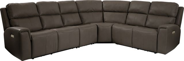 Flexsteel Jarvis Mica Power Reclining Sectional with Power Headrests