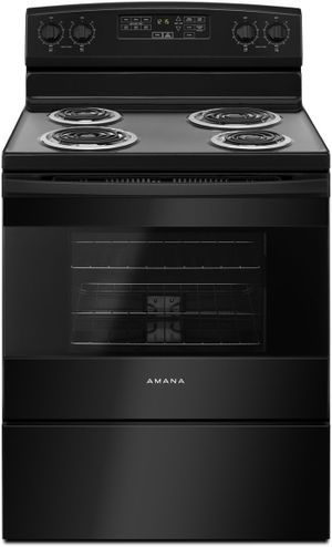 Amana® 29.88" Black Free Standing Electric Range