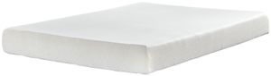 front right angled view of the Sierra Sleep® by Ashley® Chime 8" Memory Foam Medium Tight Top Queen Mattress in a Box
