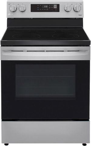 front view of the LG 30" Stainless Steel Freestanding Electric Range
