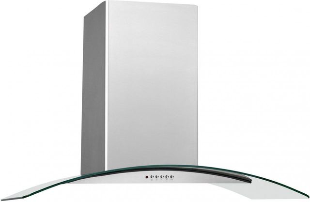 front view of the Frigidaire® 42" Stainless Steel Canopy Island Ventilation