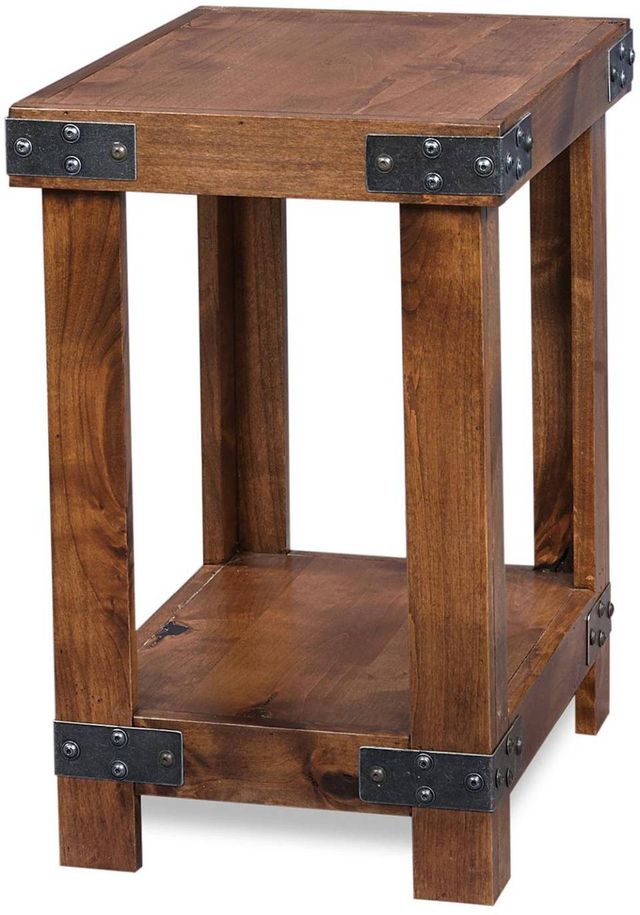 The Aspenhome Industrial Lighthouse collection wooden side table