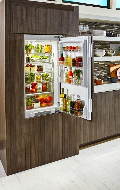 Wood panel ready bottom freezer JennAir refrigerator