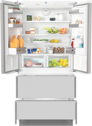 Miele 36" 18.9 Cu. Ft. Panel Ready Built In Counter Depth French Door Refrigerator