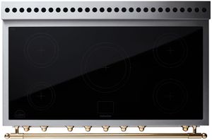 LaCornue induction range cooktop surface