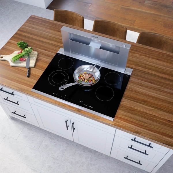 Bosch Benchmark 30" Black/Stainless Steel Electric Cooktop