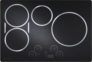 top view of the Monogram® 30" Black Graphite Induction Cooktop