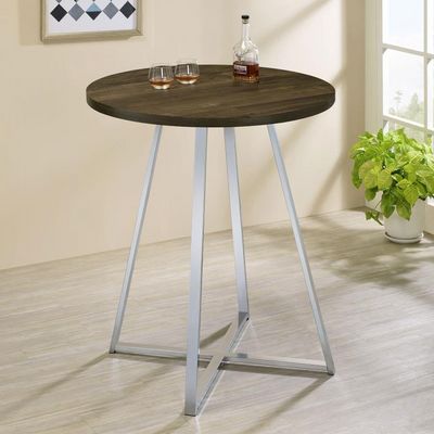 round wood pub table