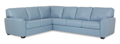 Palliser Light Blue Connecticut Corner Sectional