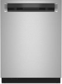 front view of the KitchenAid® 24" PrintShield™ Stainless Steel Built In Dishwasher