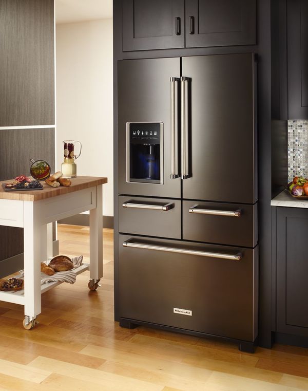 KitchenAid 25.8 Cu. Ft. Black Stainless Steel with PrintShield Finish French Door Refrigerator