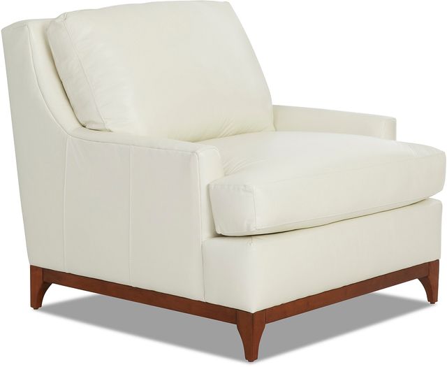 angular view of Klaussner® Luca Cream Chair