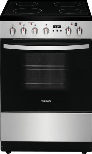 Frigidaire 24" Stainless Steel Free Standing Electric Range Door Closed
