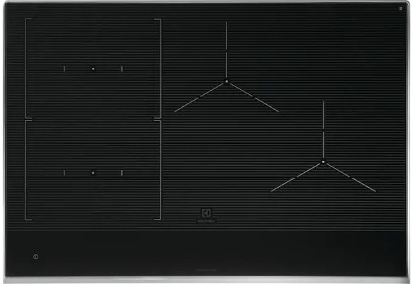 Overhead view of the Electrolux ECCI3068AS induction cooktop