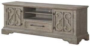 front view of the ACME Furniture Artesia Salvaged Natural TV Stand