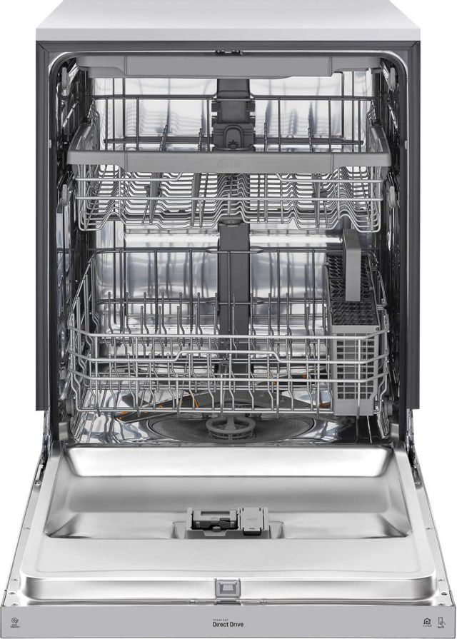 Dishwasher with door open