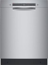 front view of the Bosch® 800 Series 24" Stainless Steel Front Control Built In Dishwasher