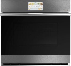 front view of the Café™ Minimal 30" Platinum Glass Electric Built In Single Oven