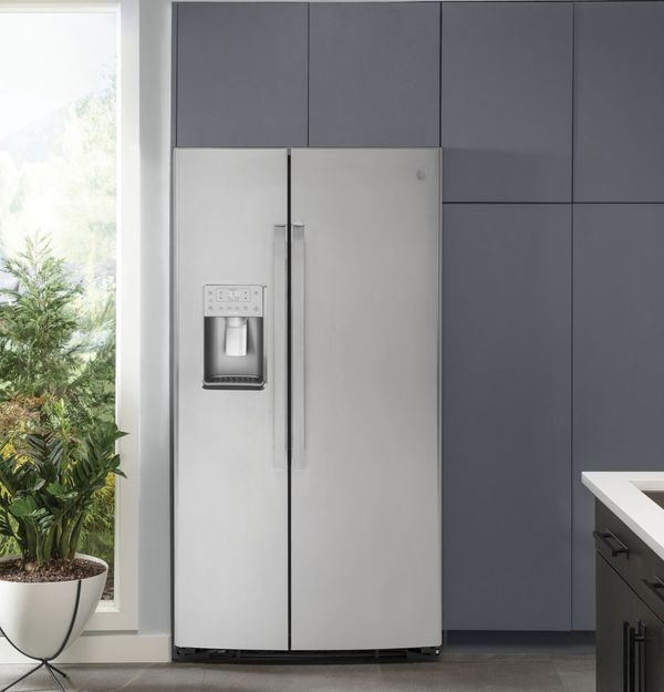 GE Profile 25.3 Cu. Ft. Stainless Steel Side-by-Side Refrigerator