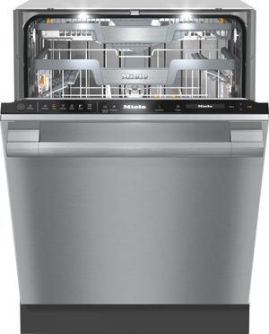 Stainless steel Miele built in dishwasher