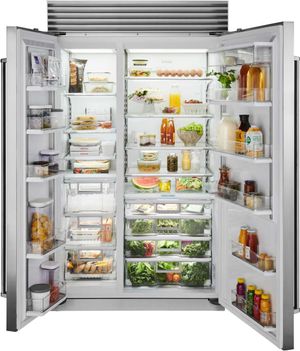 Sub-Zero Classic Series 29.1 Cu. Ft. Stainless Steel Built In Side-by-Side Refrigerator