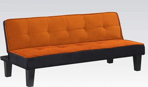 ACME 57029 Orange Adjustable Sofa ACME Furniture Hamar Orange Adjustable Sofa