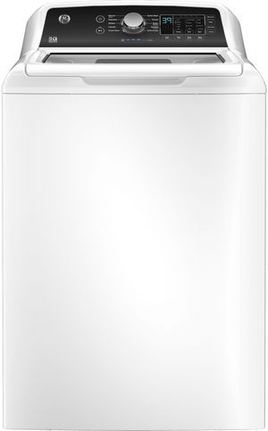 front view of the GE® 4.5 Cu. Ft. White Top Load Washer