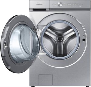 Samsung Bespoke 8700 Series 5.3 Cu. Ft. Silver Steel Front Load Washer
