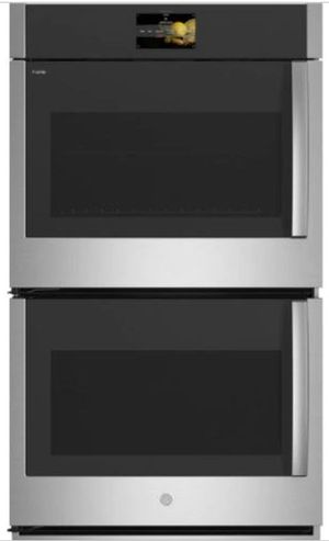 front view of the GE Profile™ 30" Smart Built In Convection Stainless Steel Double Wall Oven