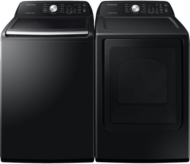 Samsung Black Stainless Steel Laundry Pair