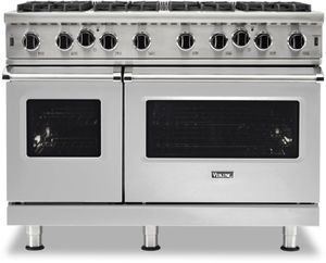 Viking 5 Series 48" Stainless Steel Freestanding Liquid Propane Range