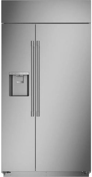 Monogram 42 in. 24.4 Cu. Ft. Stainless Steel Built In Counter Depth Side-by-Side Refrigerator