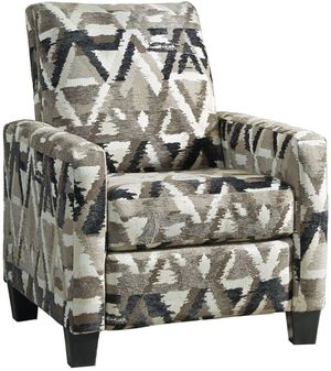 front left view of the Signature Design by Ashley® Colleyville Smoke Recliner