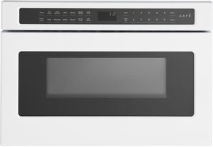 front view of the Café™ 1.2 Cu.Ft. Matte White Built In Microwave Drawer