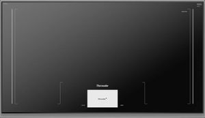 top view of a Thermador® Freedom® 36" Dark Gray Induction Cooktop