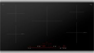 top view of the Bosch® 800 Series 36" Black/Stainless Steel Induction Cooktop