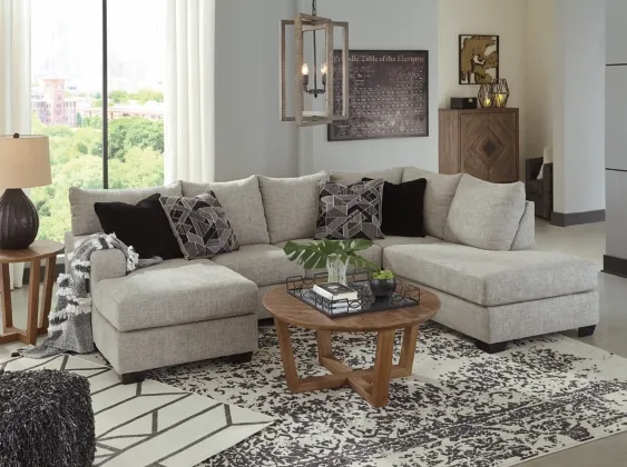 Benchcraft® Megginson 2-Piece Storm Sectional with Chaise lifestyle image
