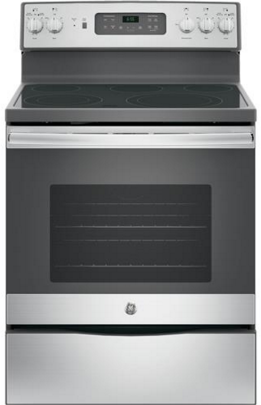 GE® 30" Stainless Steel Free Standing Electric Range