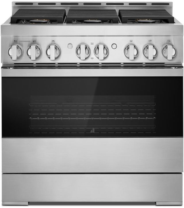 Stainless steel JennAir gas range