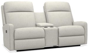 front view of the La-Z-Boy® Finley Parchment Power Wall Reclining Loveseat