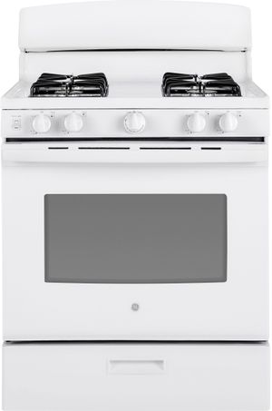 GE 30" White Free Standing Gas Range