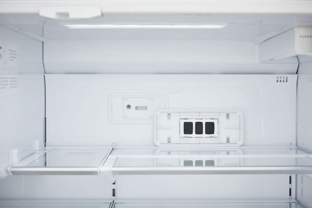 front view of the inside of a counter depth refrigerator