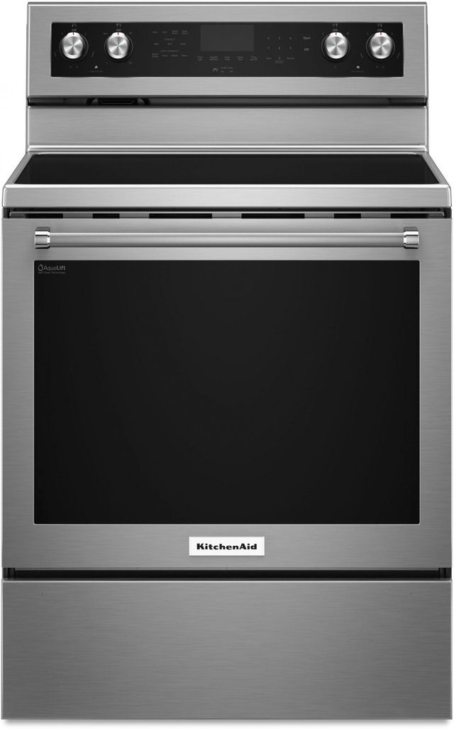 Stainless steel single oven range