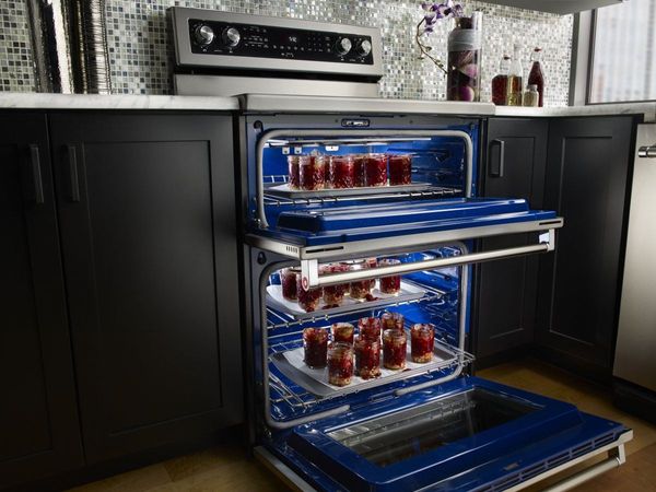 KitchenAid 30" Stainless Steel Free Standing Electric Double Oven Range